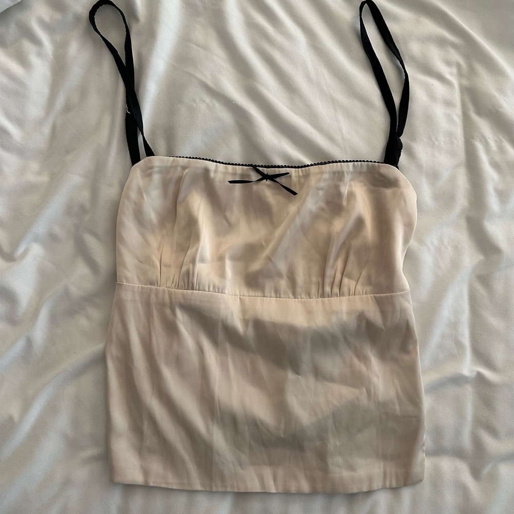 Backless Satin Tie Top